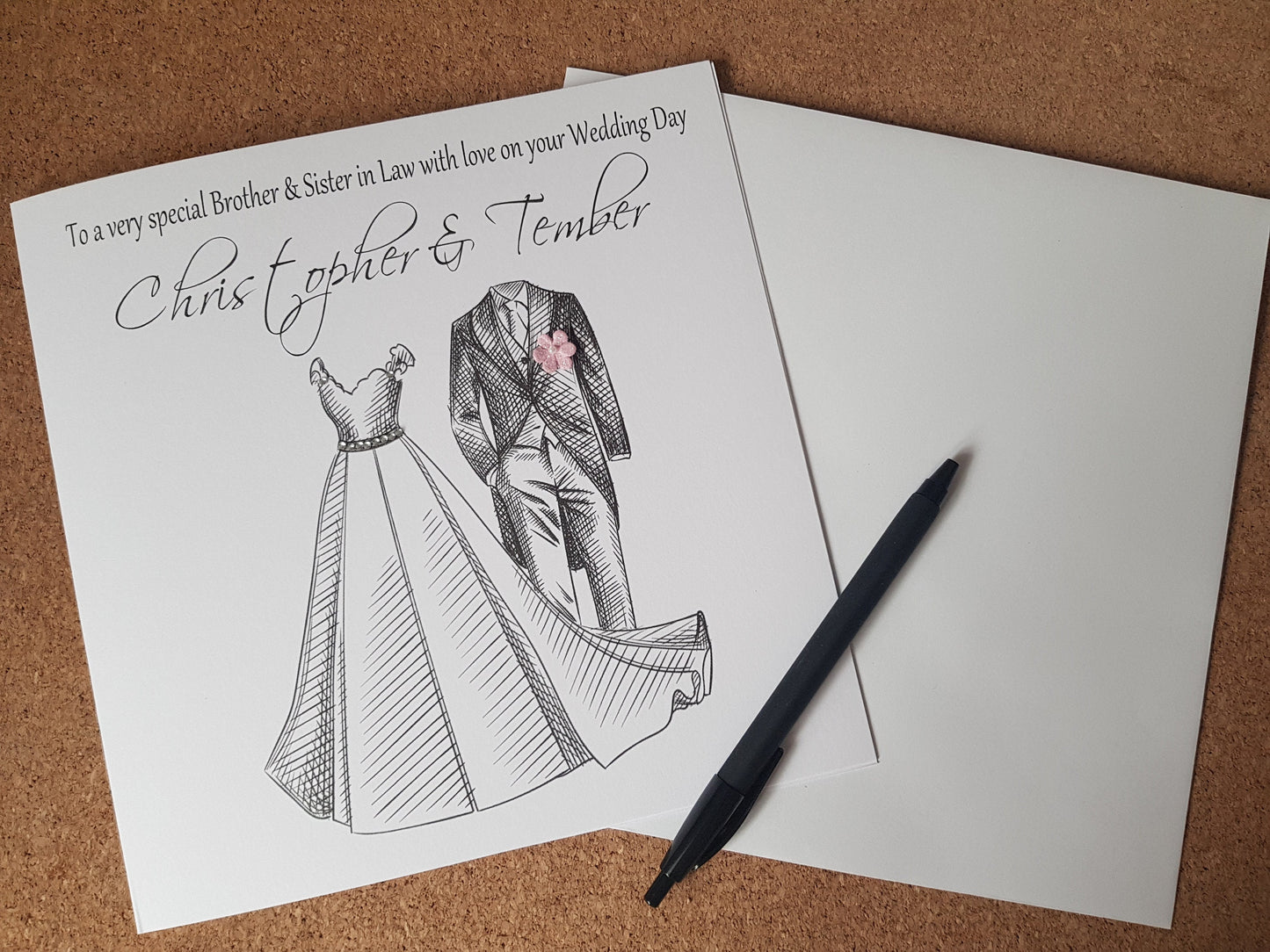 Personalised Couple Wedding Card