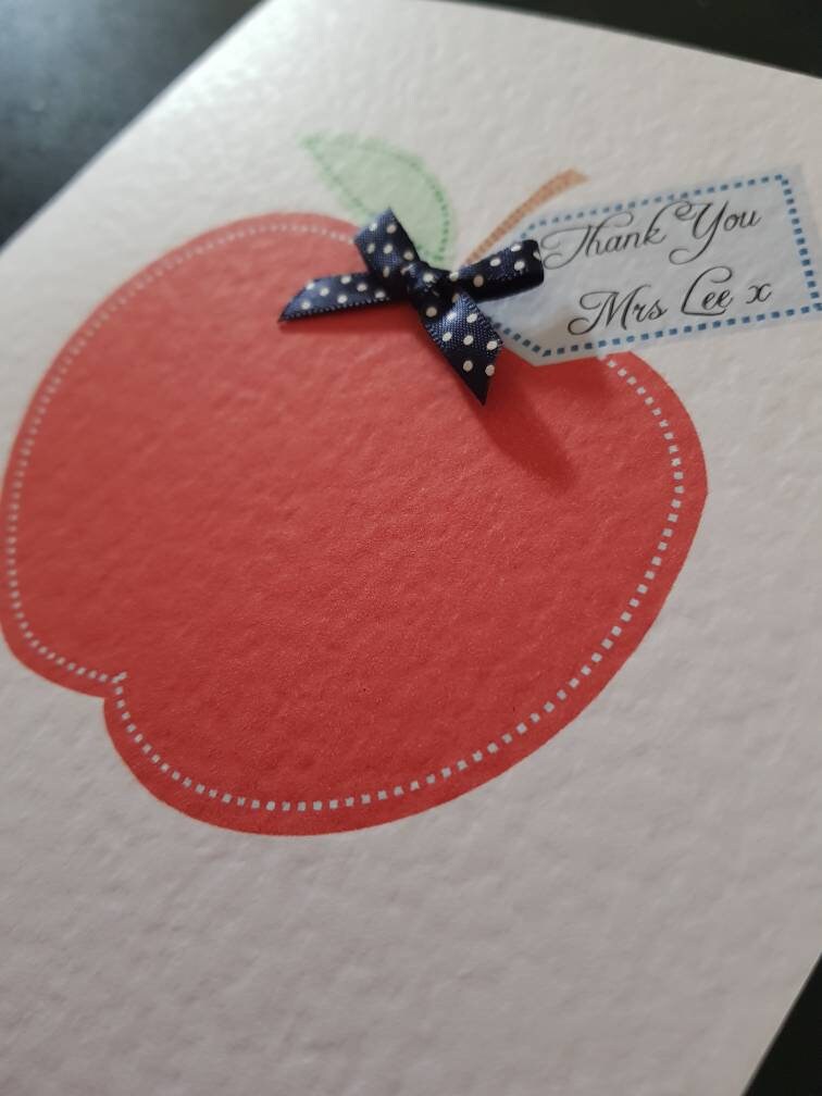 Personalised Teacher Thank You Card