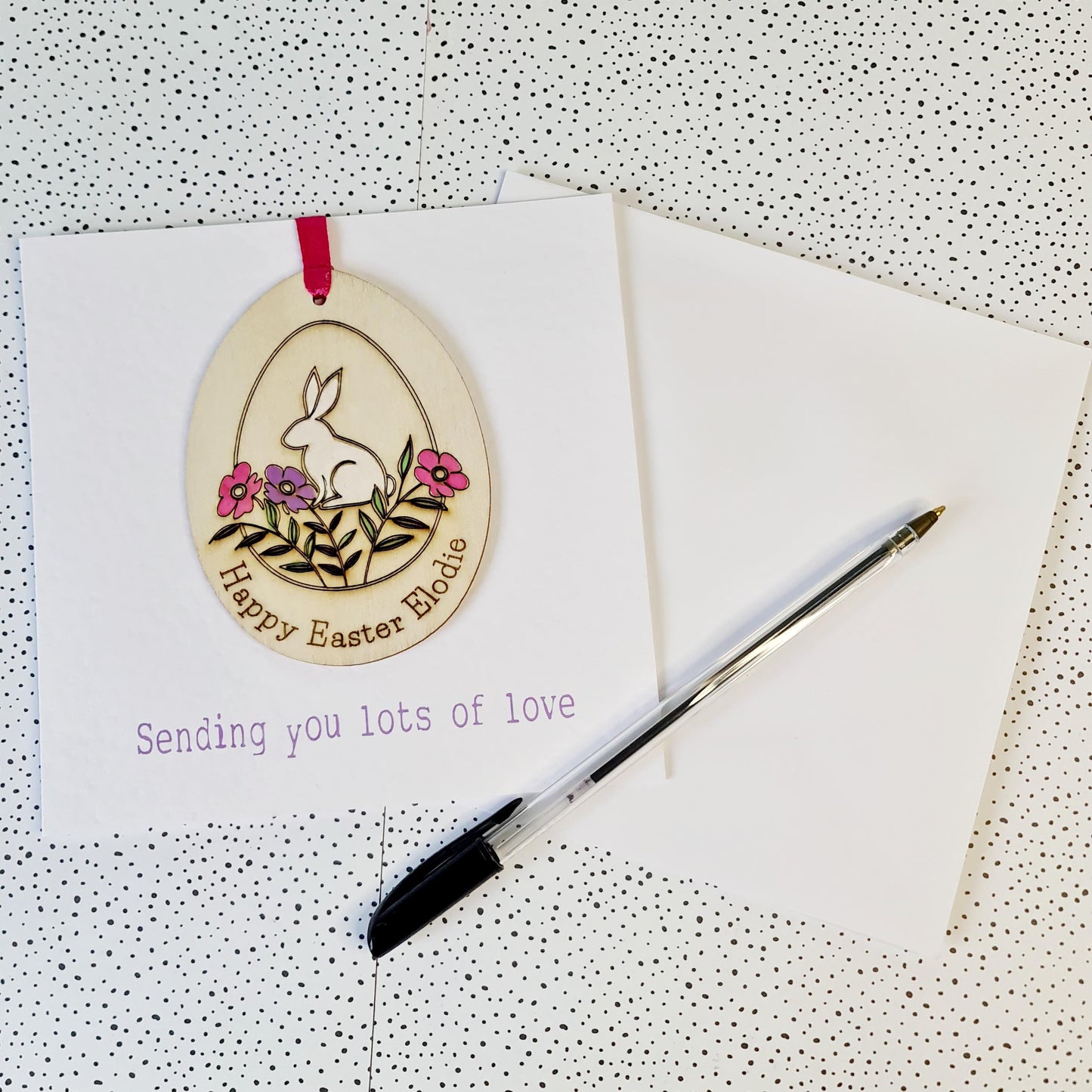 Personalised Easter Decoration Card