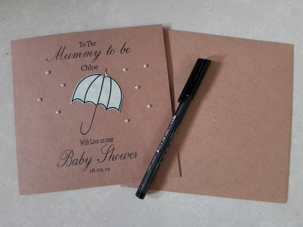 Personalised Baby Shower / Mummy to Be Card