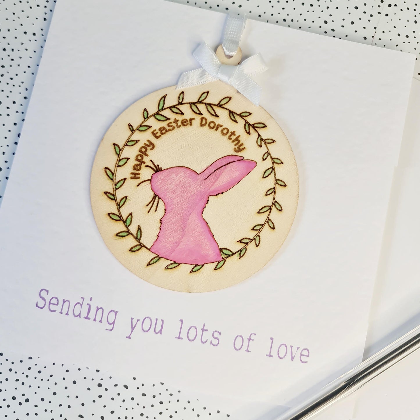 Personalised Easter Decoration Card