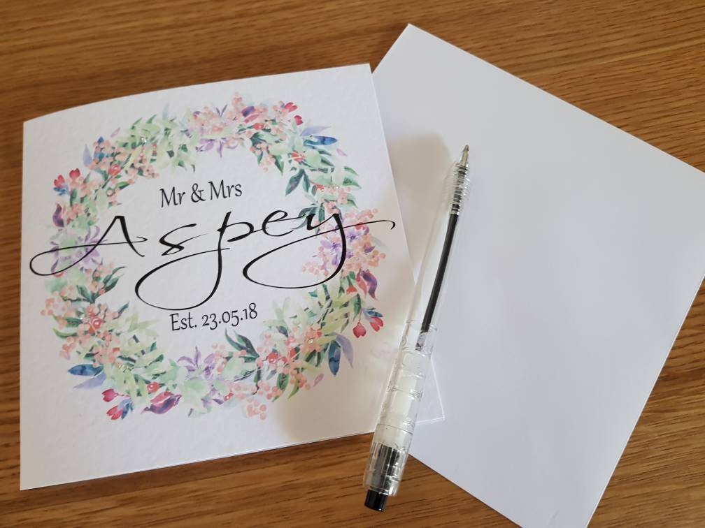 Personalised Wedding Card