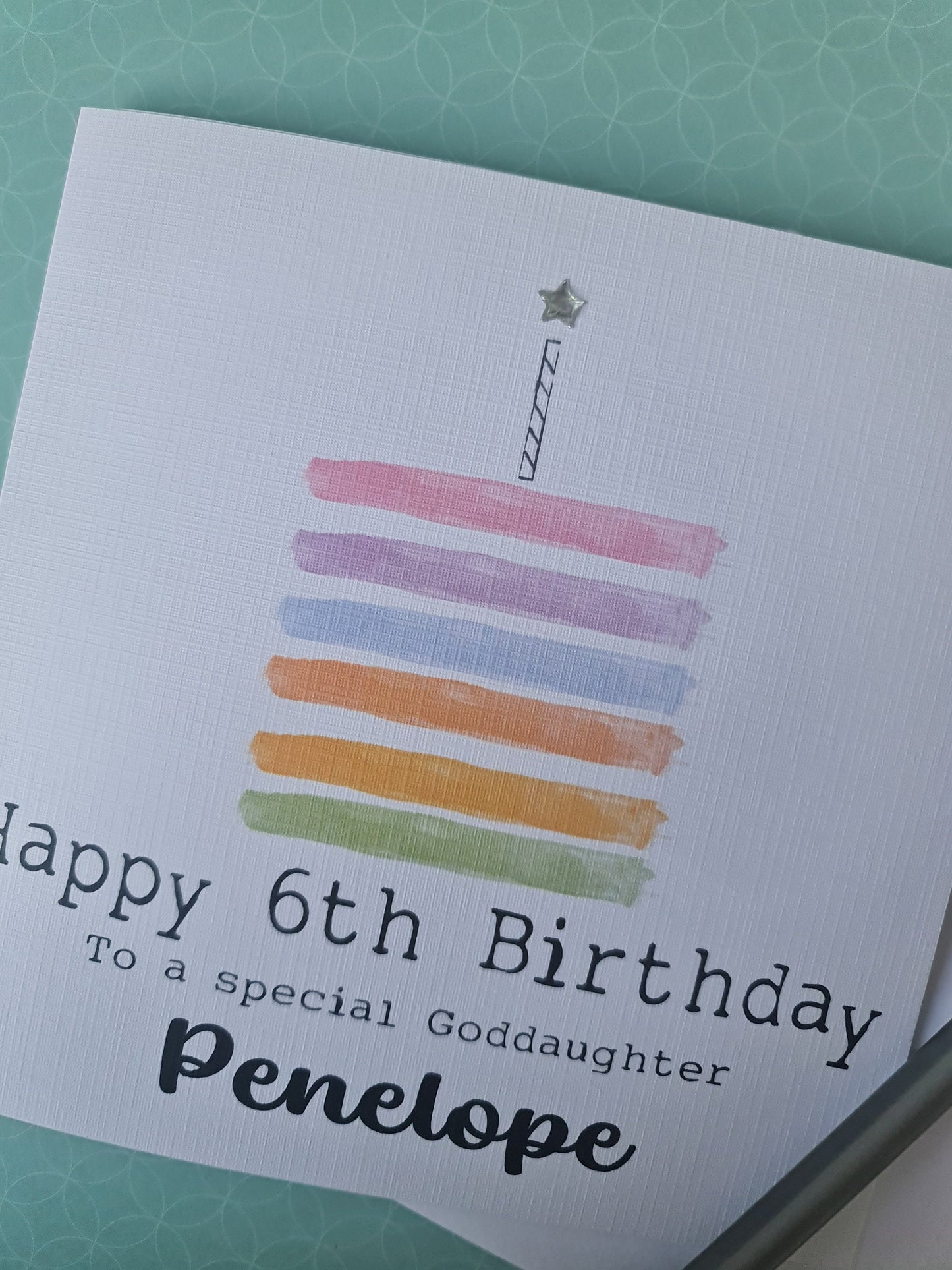 Personalised Girl's Age Birthday Card