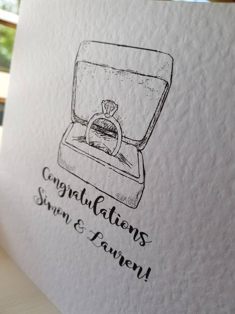 Personalised Engagement Card