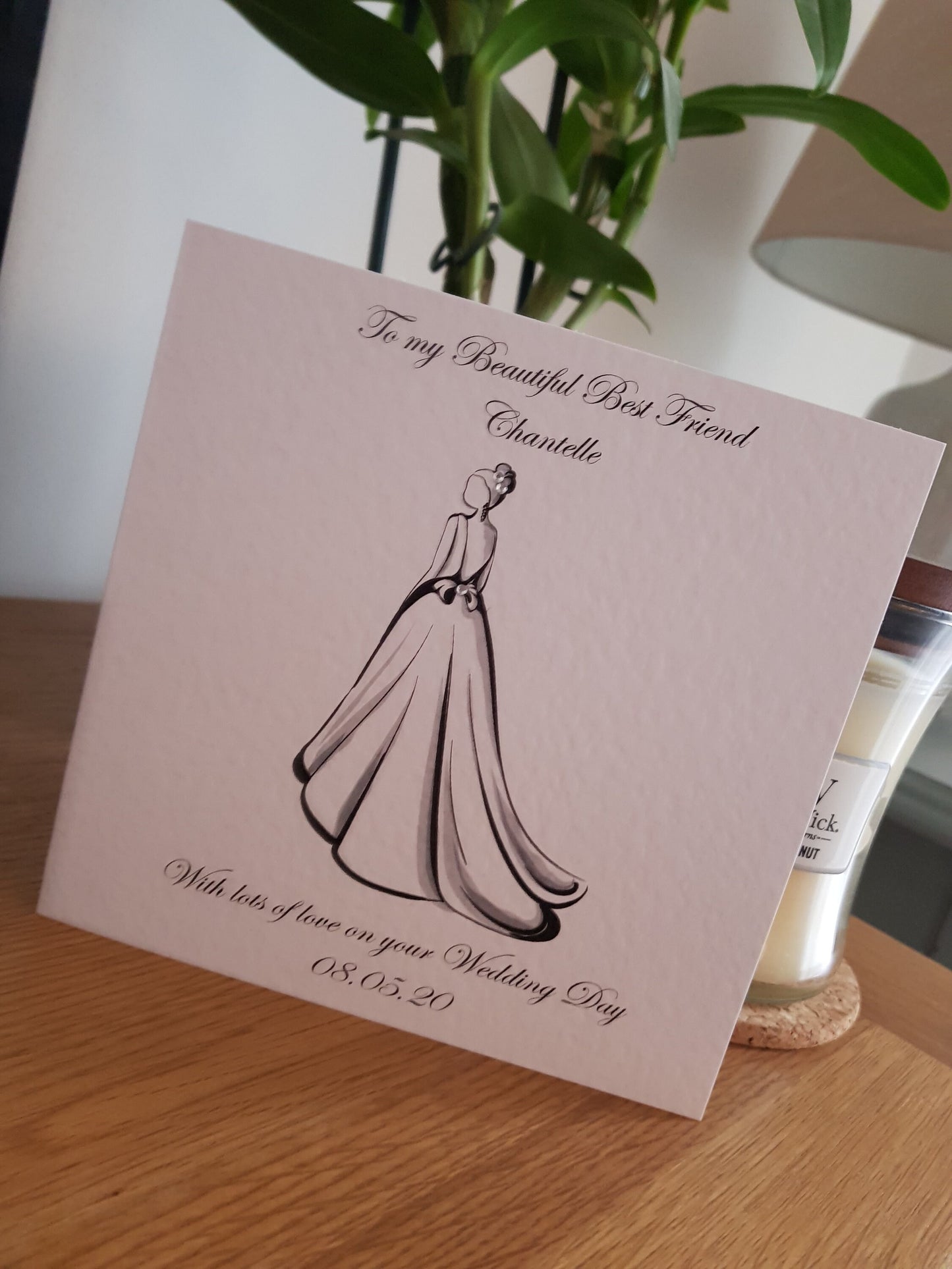 Personalised Bride Wedding Day Card