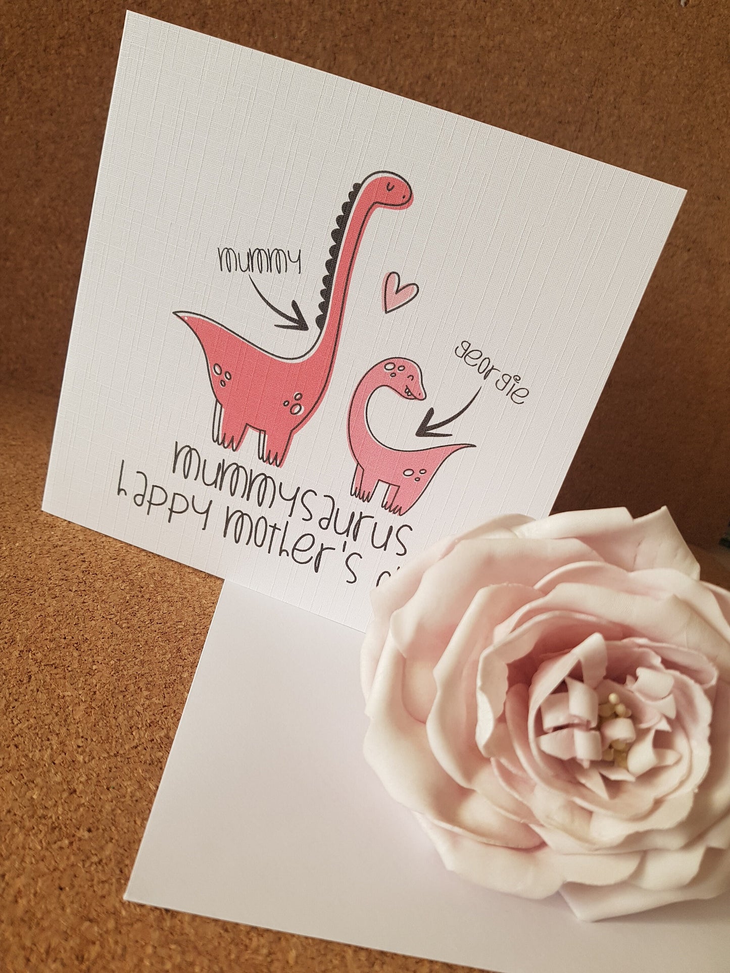 Personalised Dinosaur Mother's Day Card