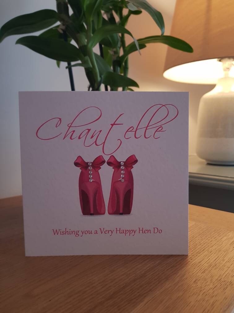 Personalised Hen Party Card