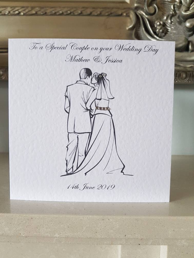 Personalised Wedding Card Couple