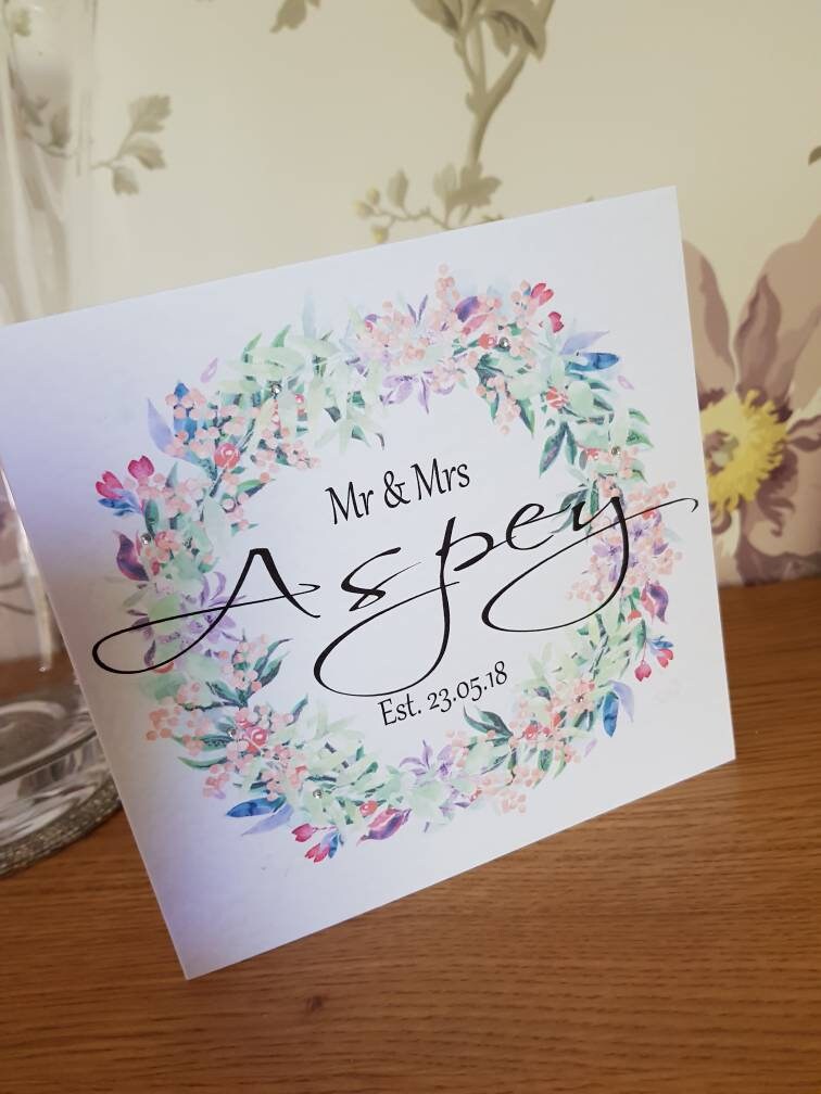 Personalised Wedding Card