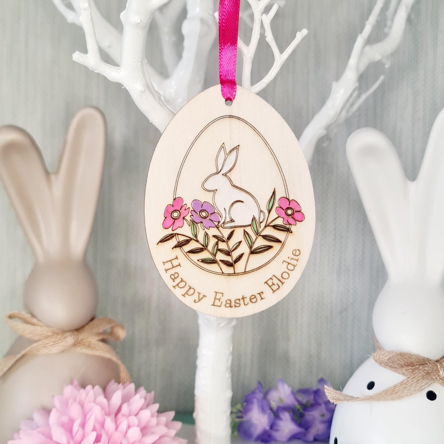 Personalised Easter Decoration Card