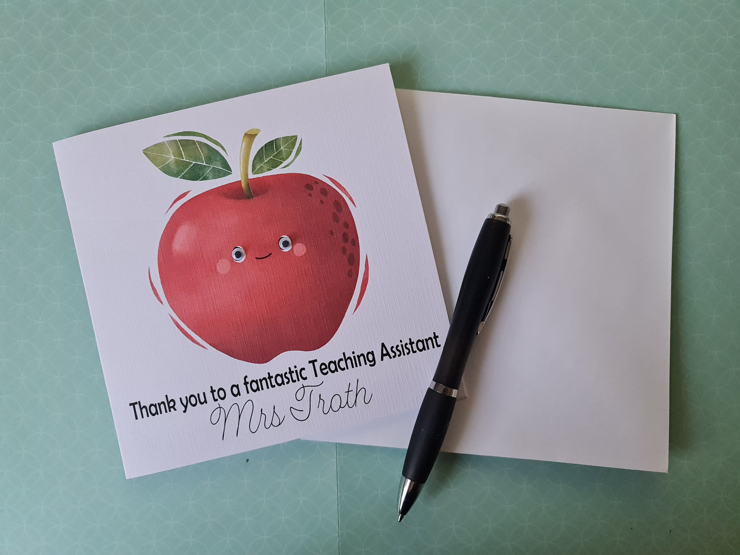 Personalised Teacher Thank You Card