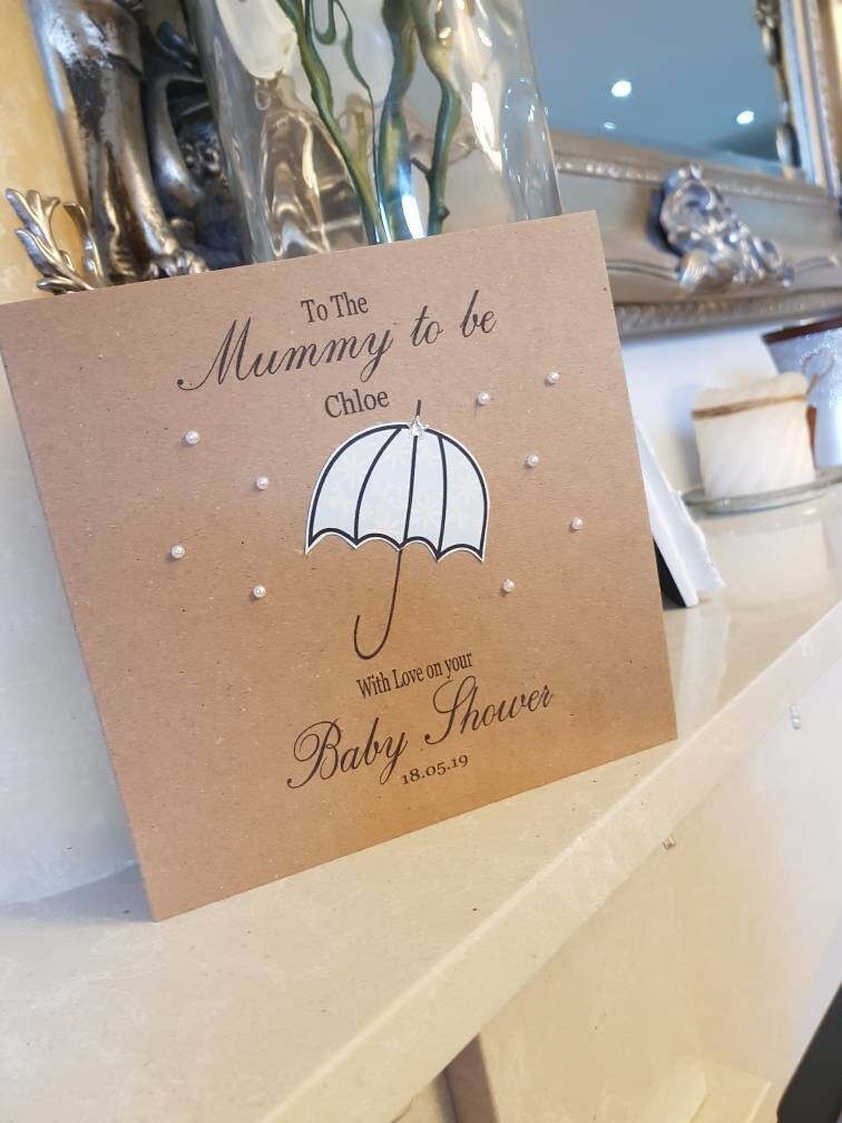 Personalised Baby Shower / Mummy to Be Card