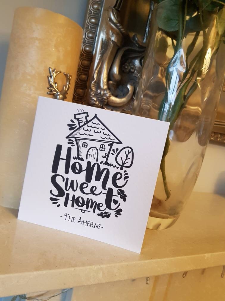 Personalised New Home/Moving Home Card