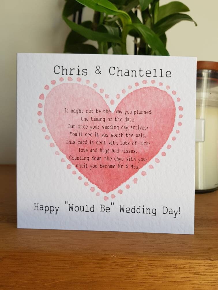 Would Be Wedding Day Card