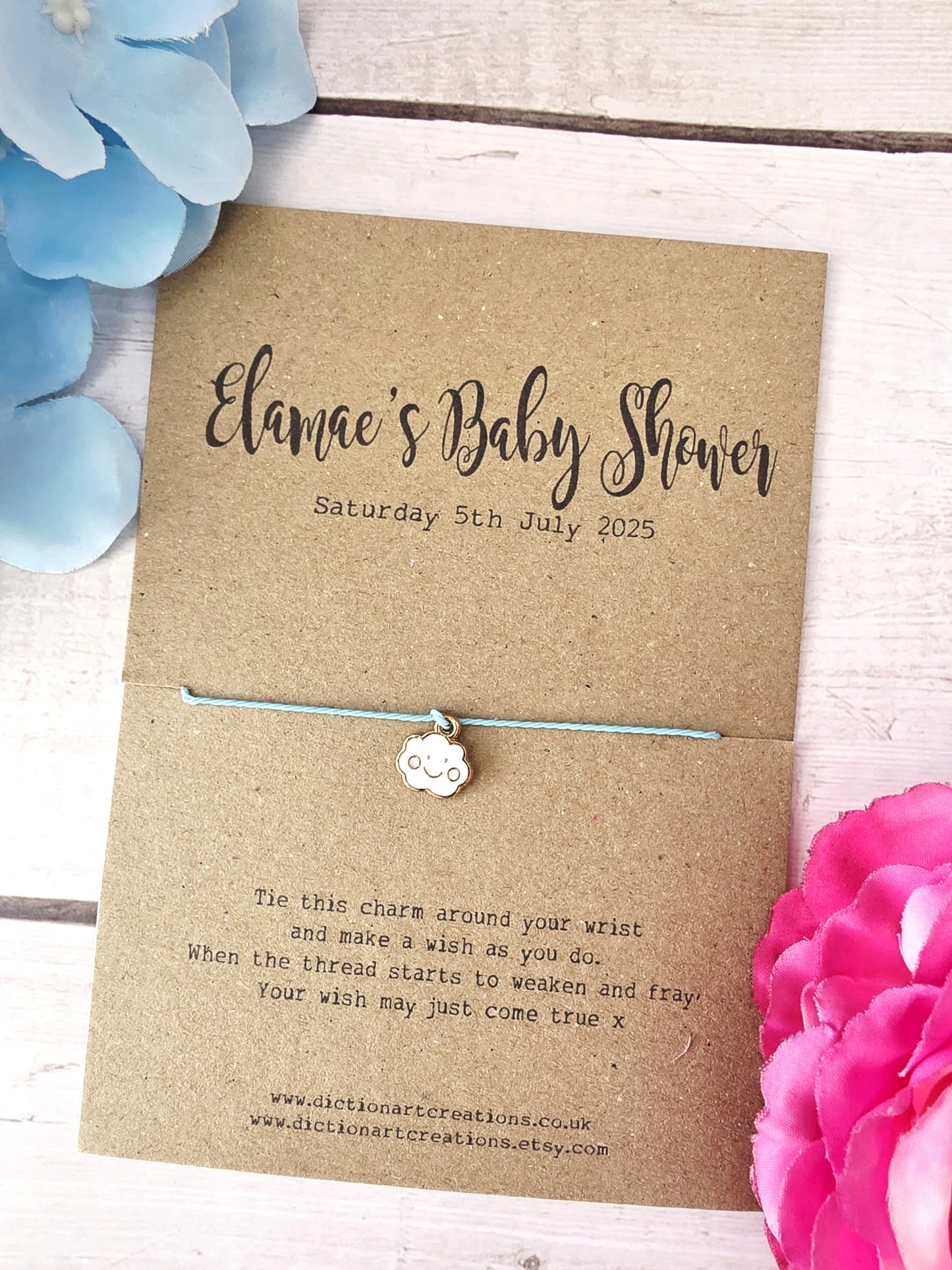 Baby Shower Wish Bracelet