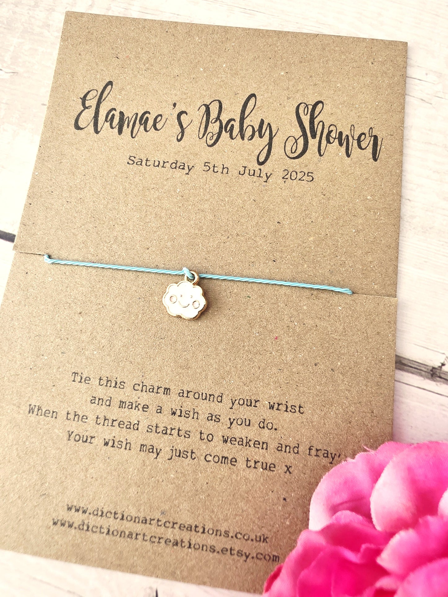 Baby Shower Wish Bracelet