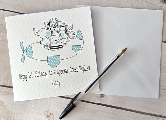 Personalised First Birthday Card