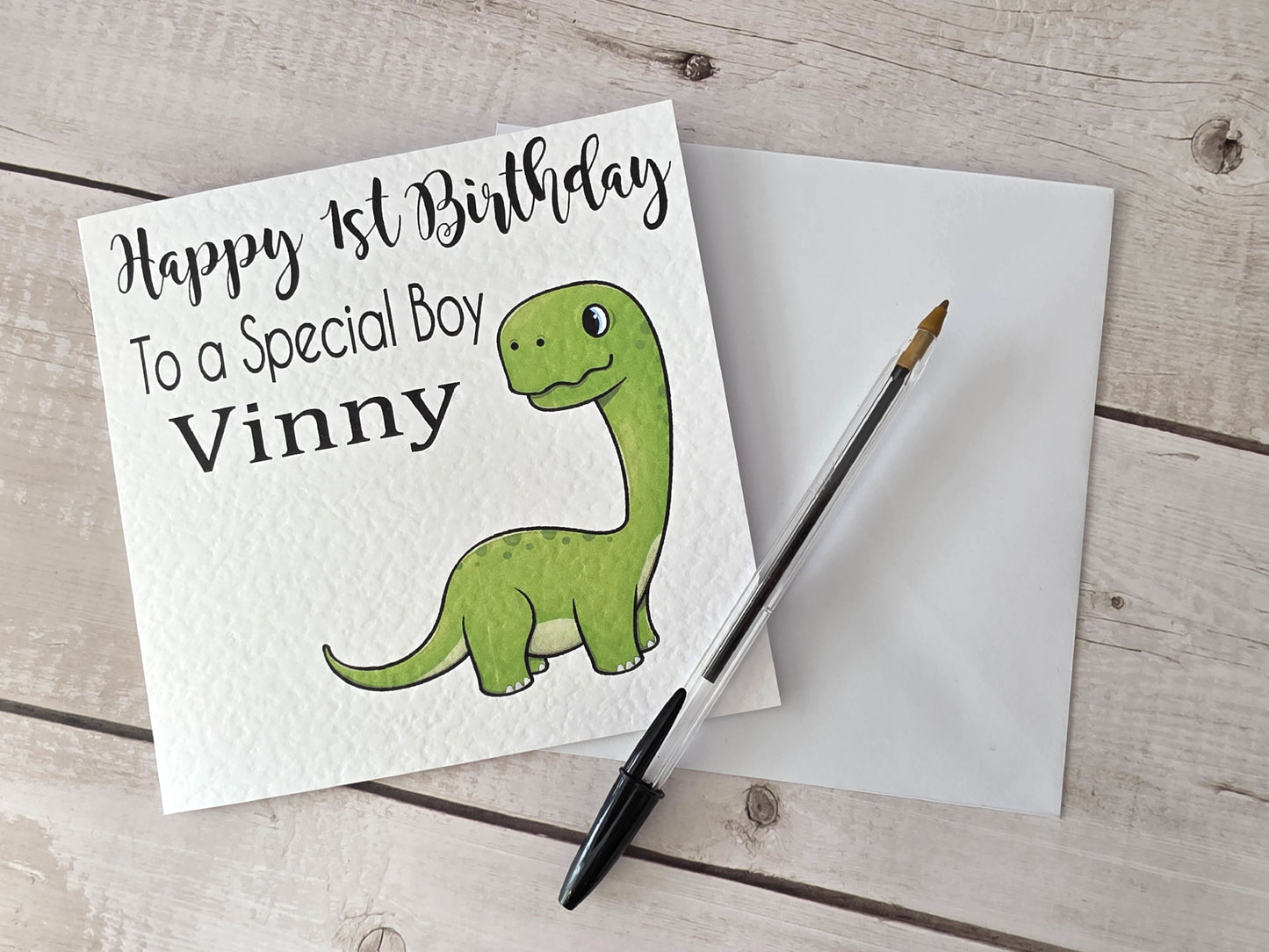 Personalised Dinosaur Age Birthday Card