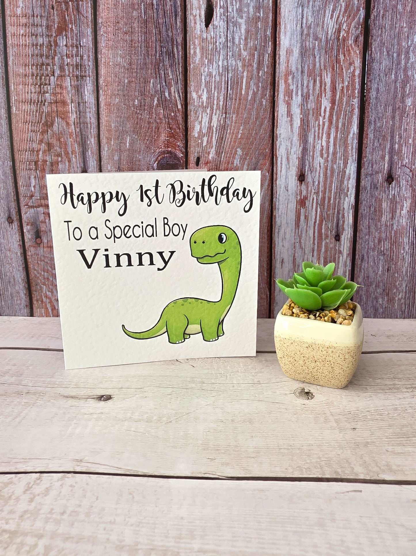 Personalised Dinosaur Age Birthday Card