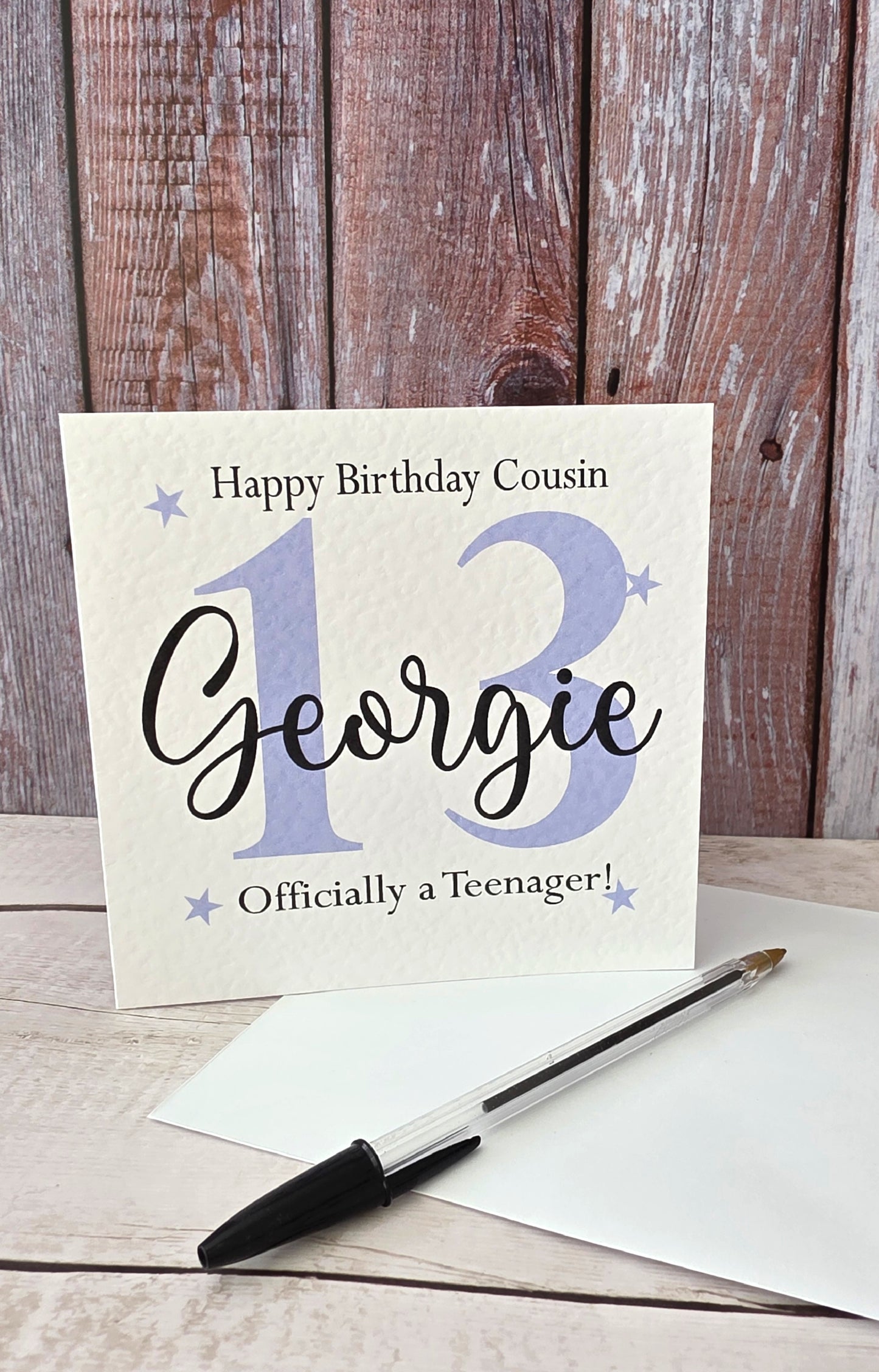Female Personalised Age Birthday Card