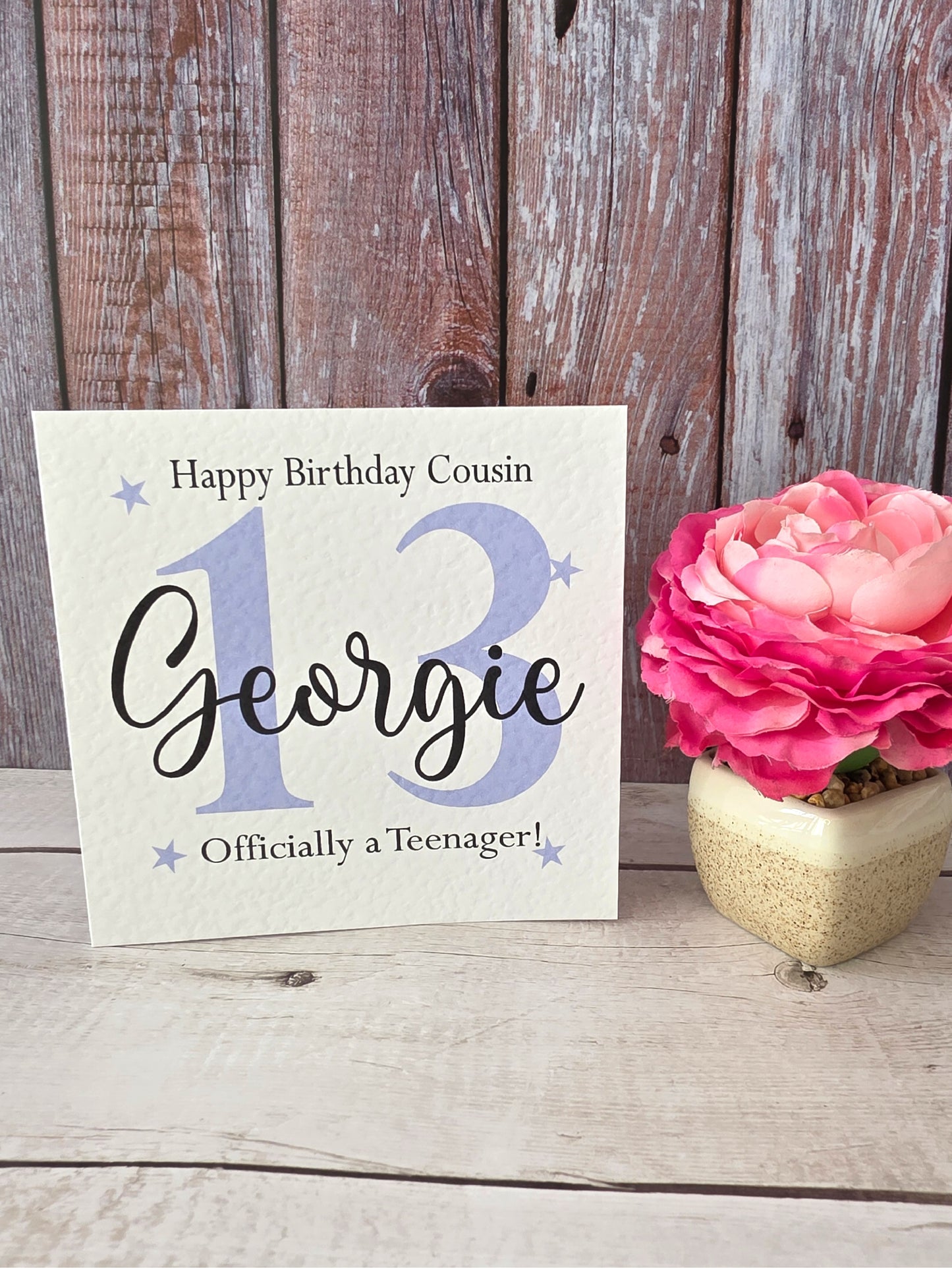 Female Personalised Age Birthday Card