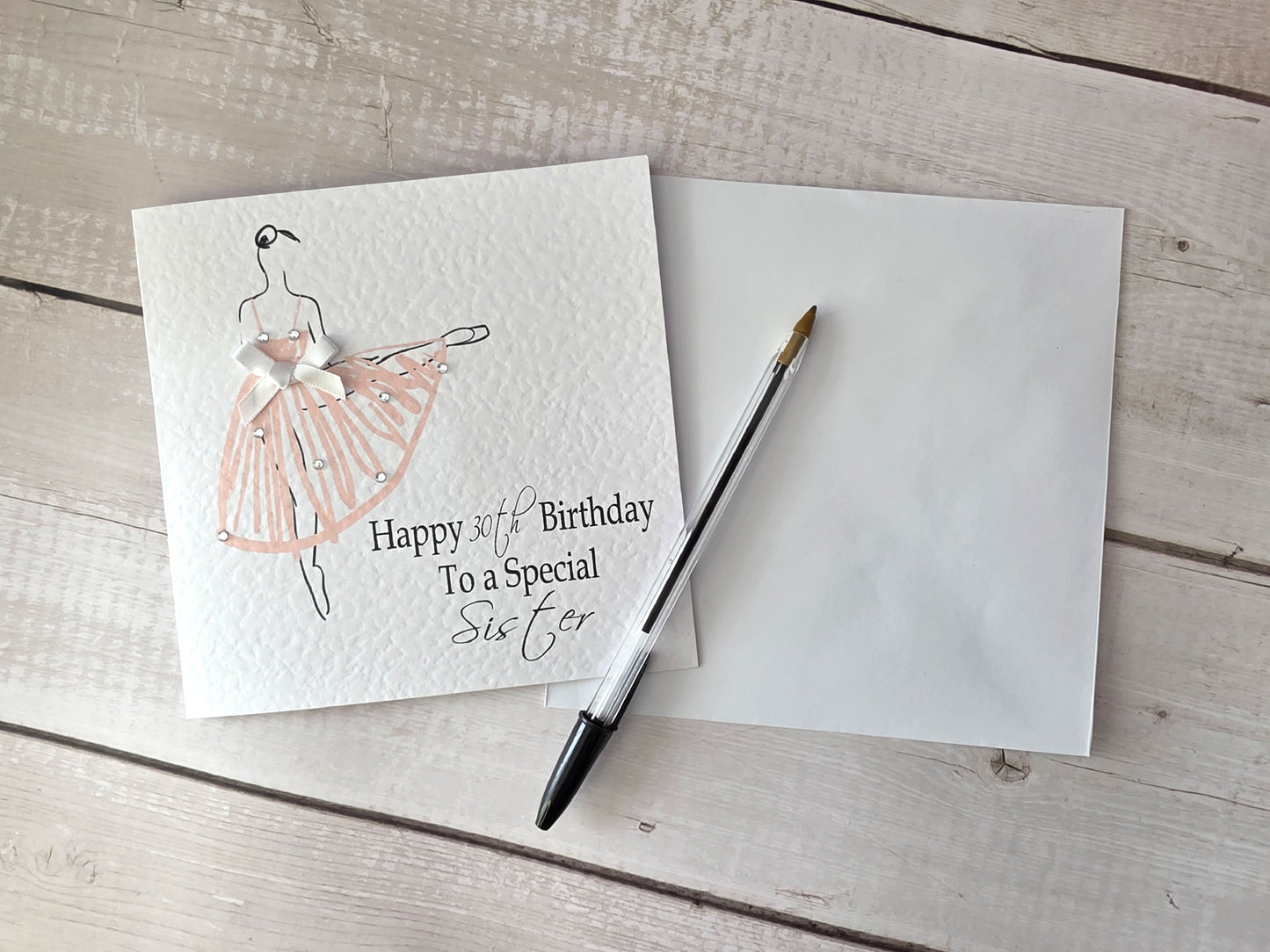 Personalised Ballet Dancer Birthday Card
