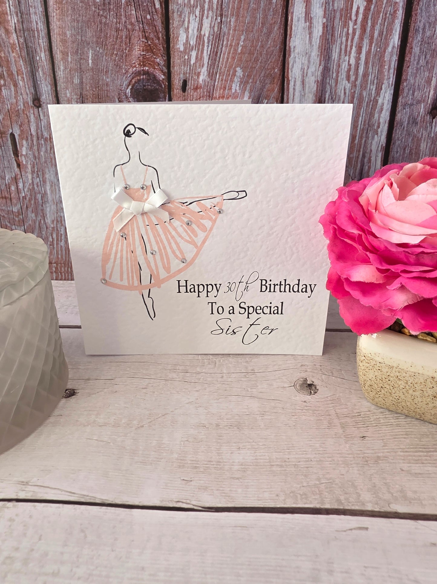 Personalised Ballet Dancer Birthday Card