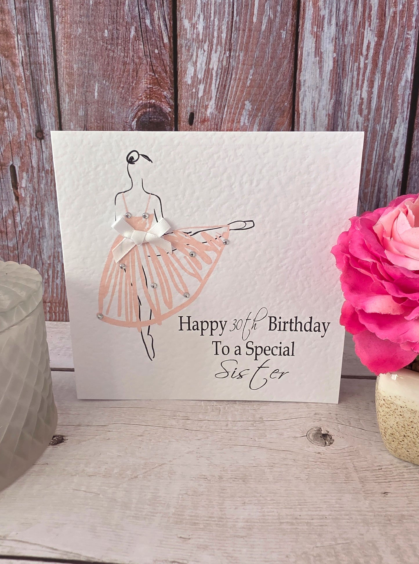 Personalised Ballet Dancer Birthday Card
