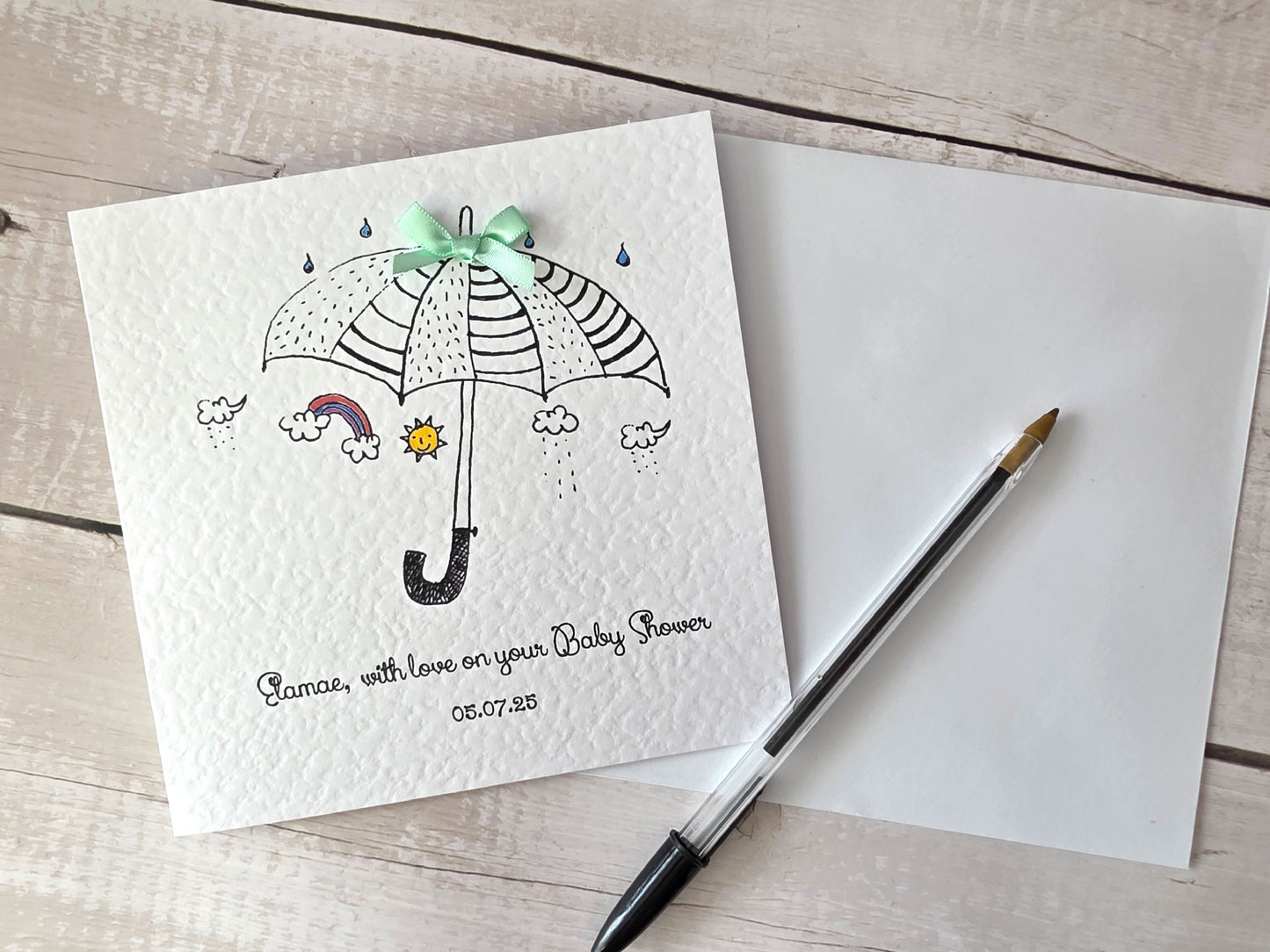 Personalised Baby Shower Card Neutral