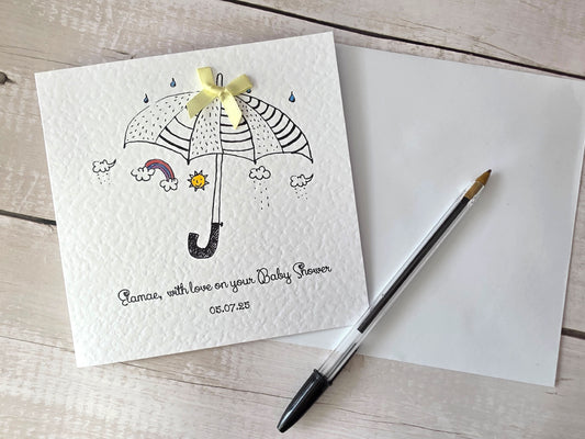 Personalised Baby Shower Card Neutral