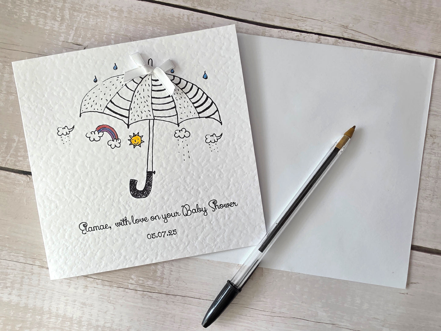 Personalised Baby Shower Card Neutral