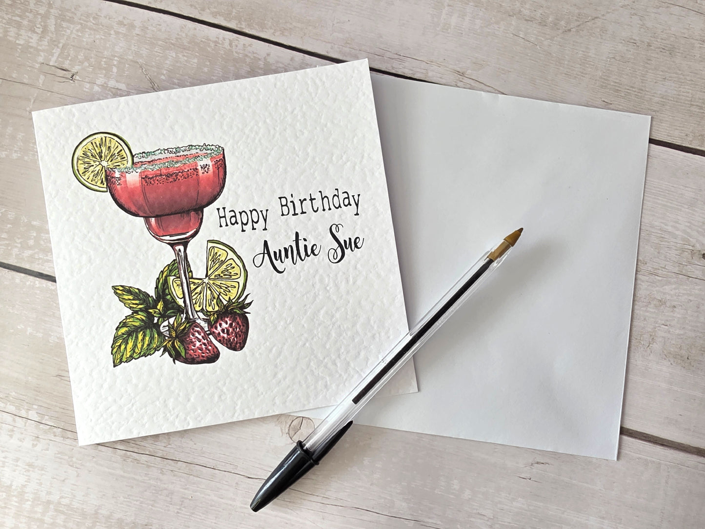 Personalised Cocktail Birthday Card