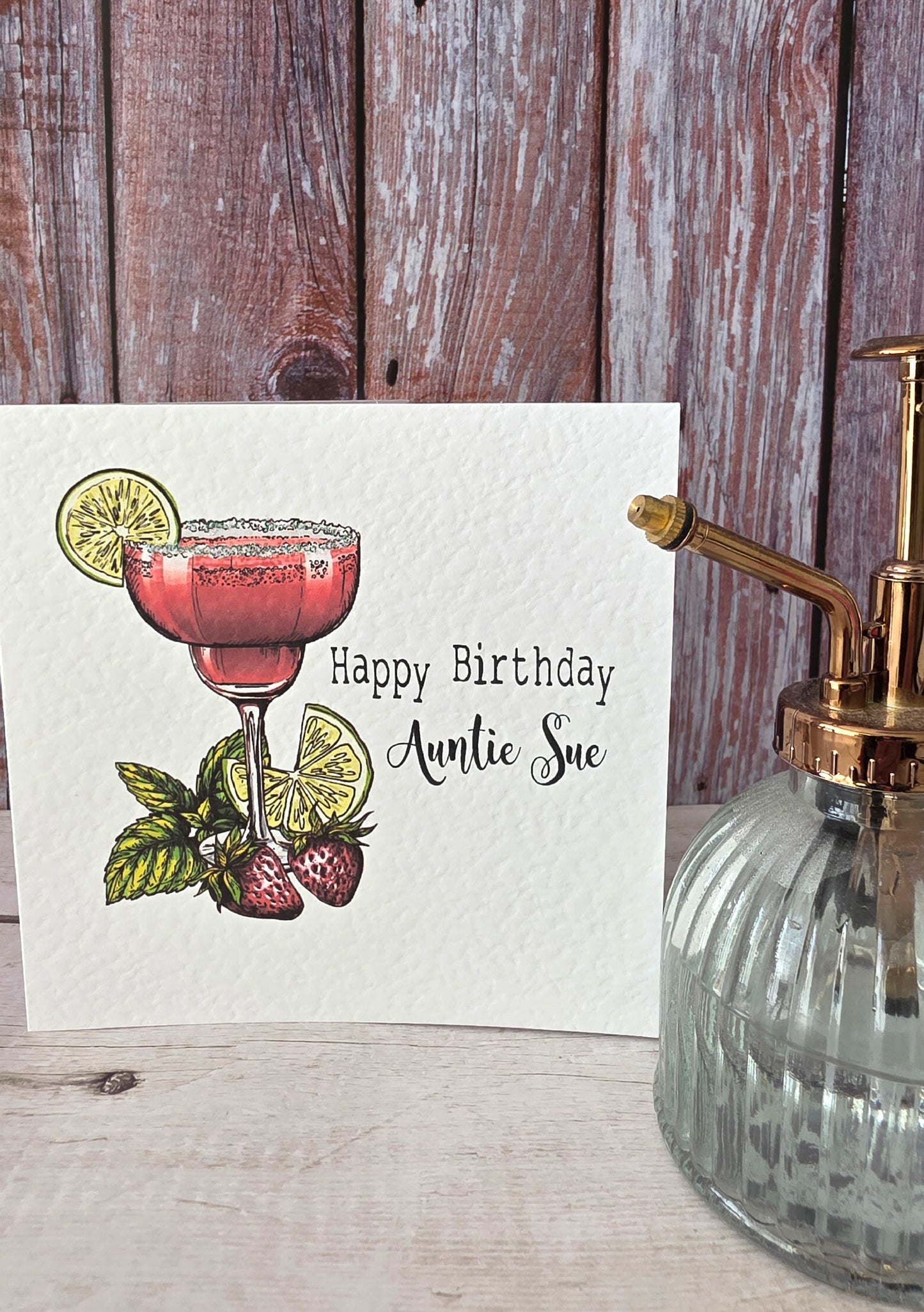 Personalised Cocktail Birthday Card