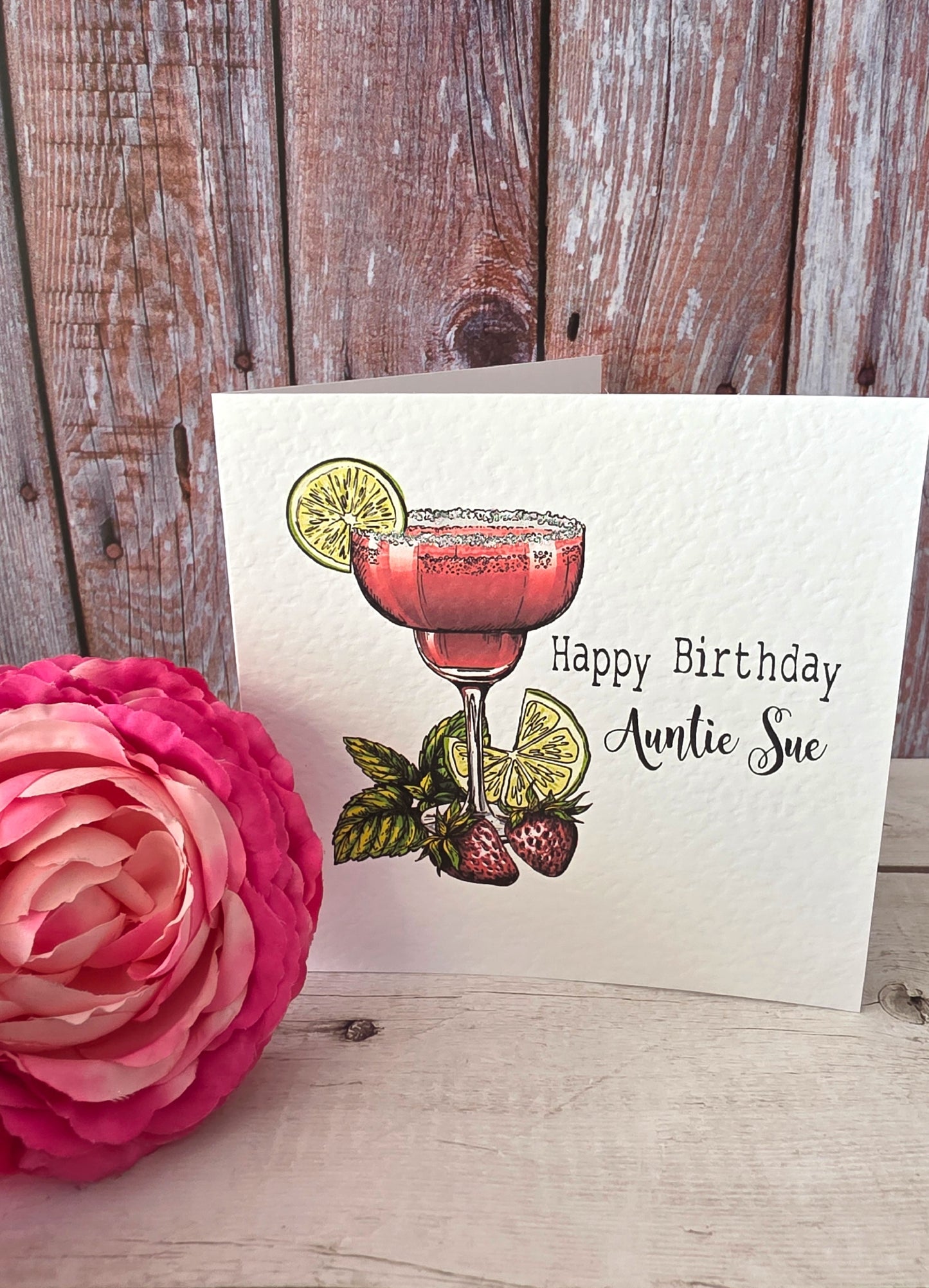 Personalised Cocktail Birthday Card