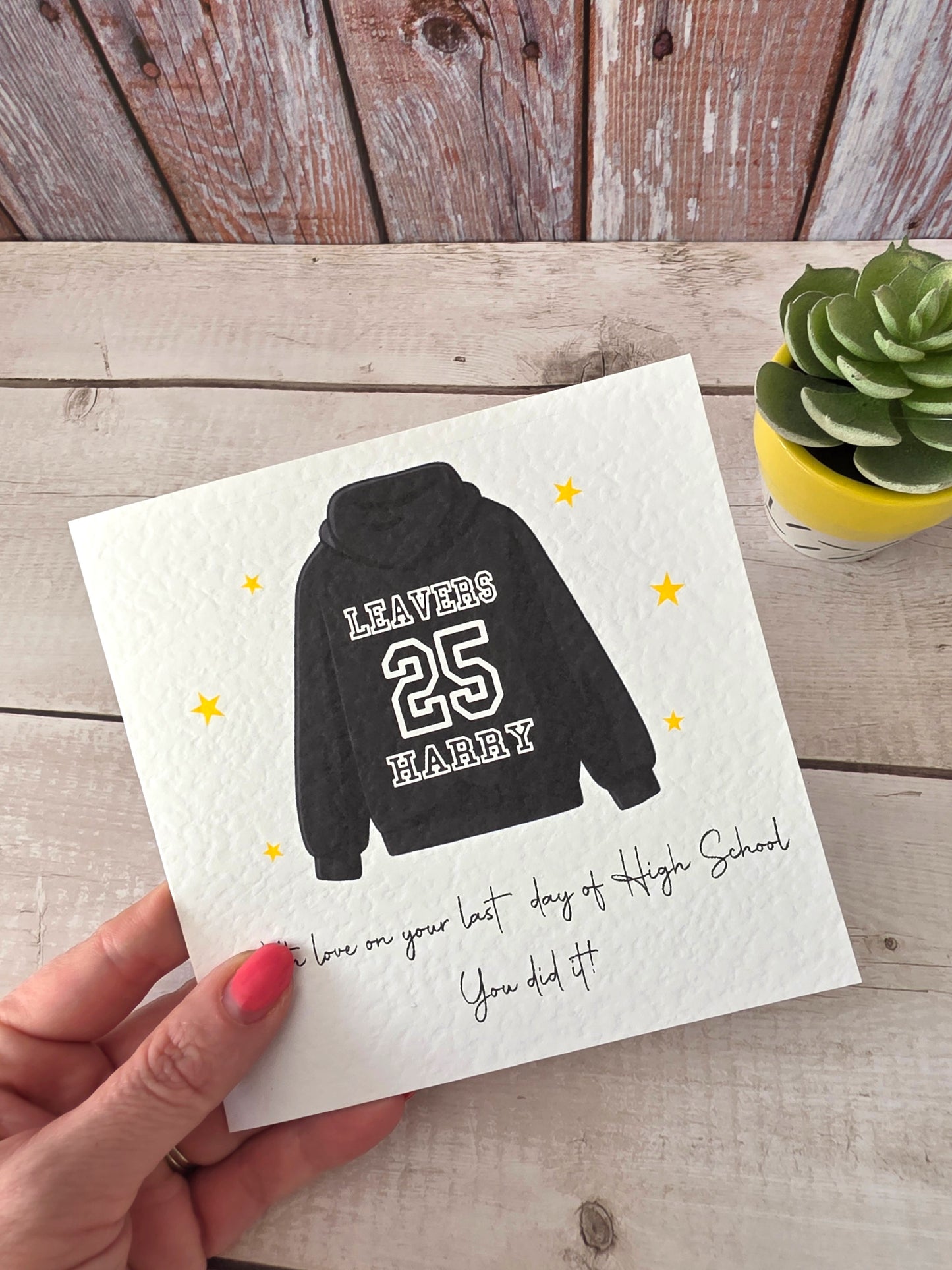 Personalised School Leavers Card