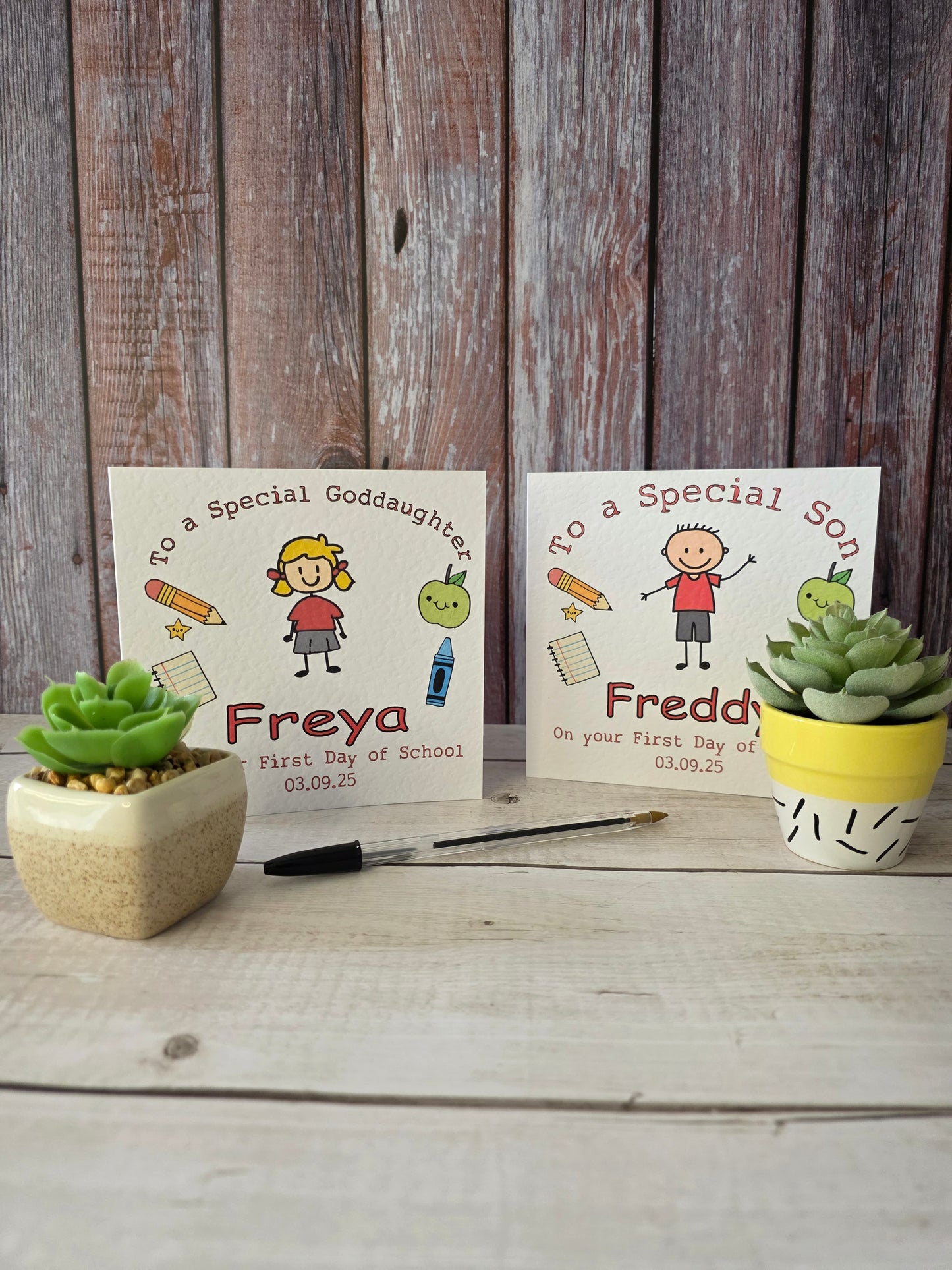 Boy's First Day of School Card