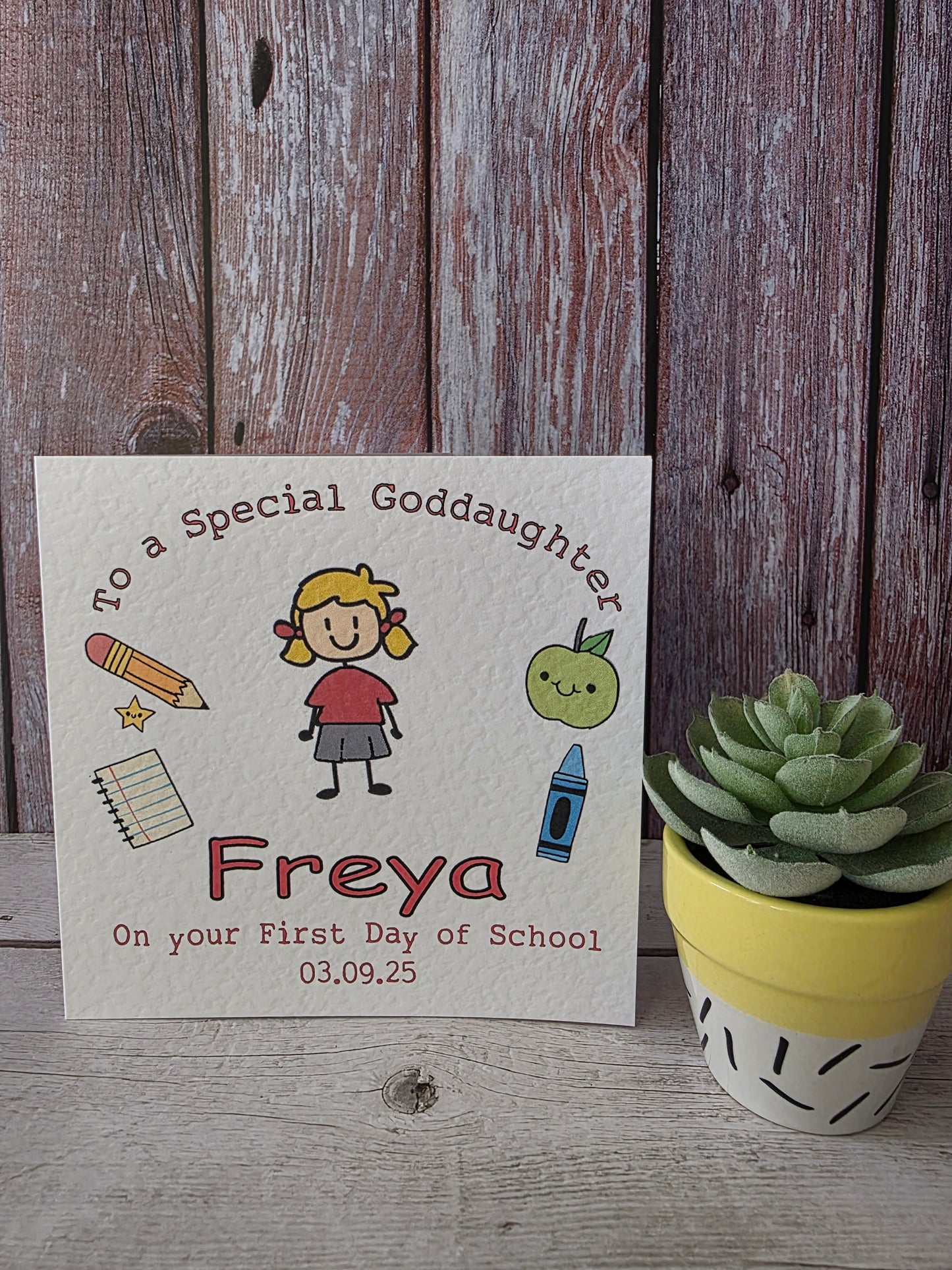 Boy's First Day of School Card