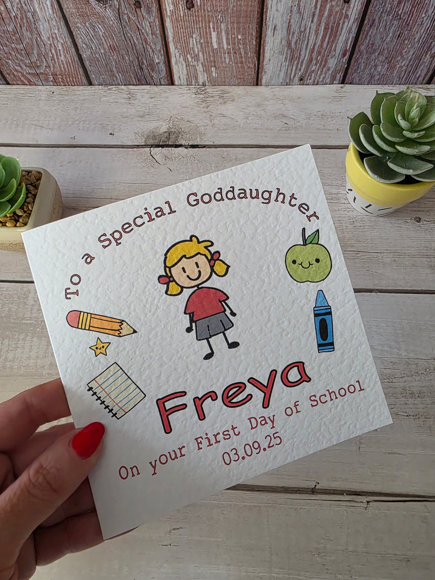 Boy's First Day of School Card