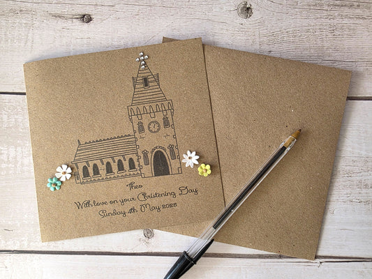 Personalised Christening Card