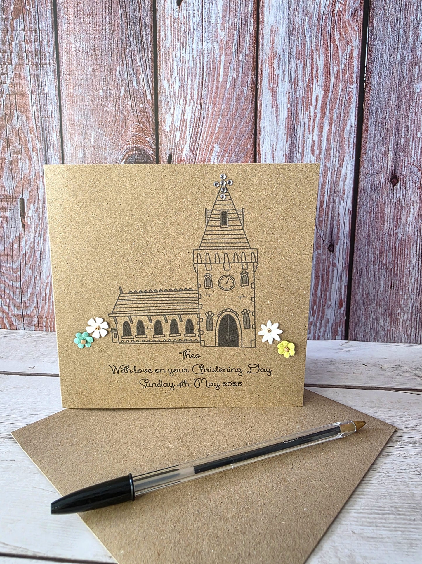 Personalised Christening Card