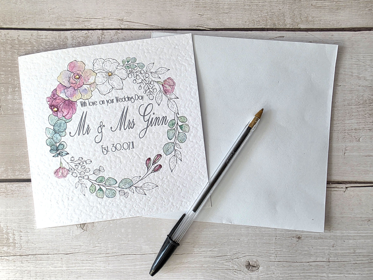 Personalised Wedding Card