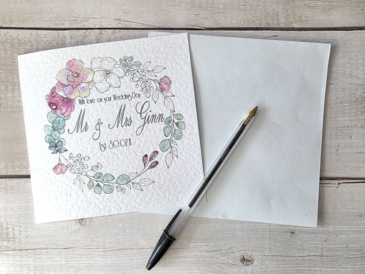 Personalised Wedding Card