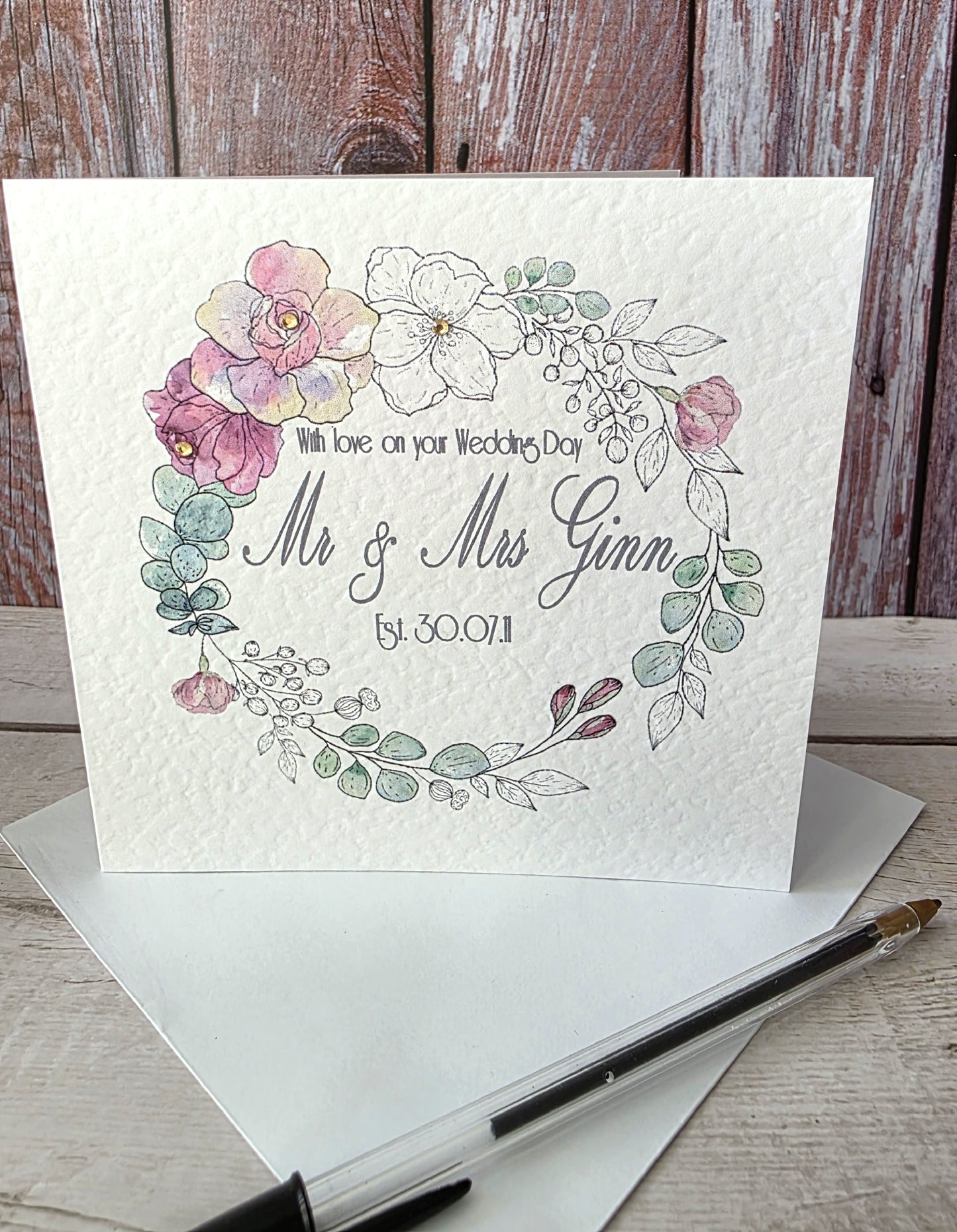 Personalised Wedding Card