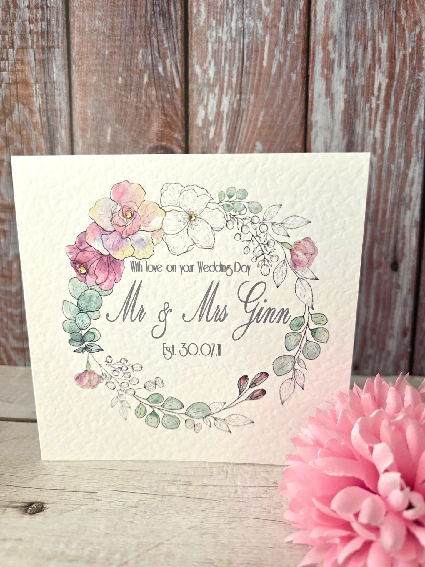Personalised Wedding Card