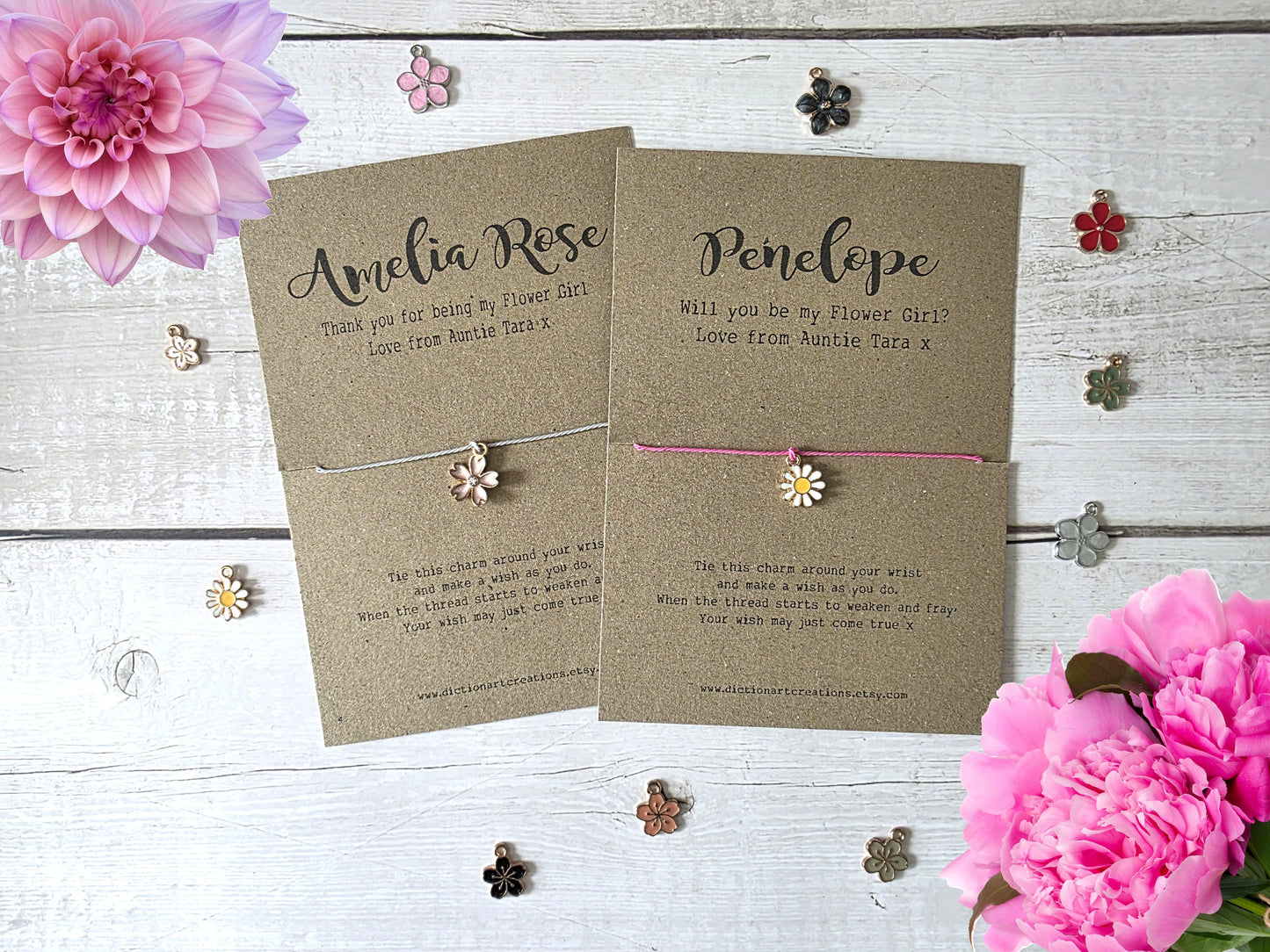 Flower Girl Wish Bracelet