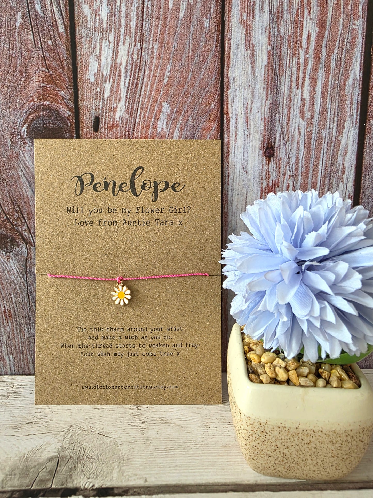 Flower Girl Wish Bracelet