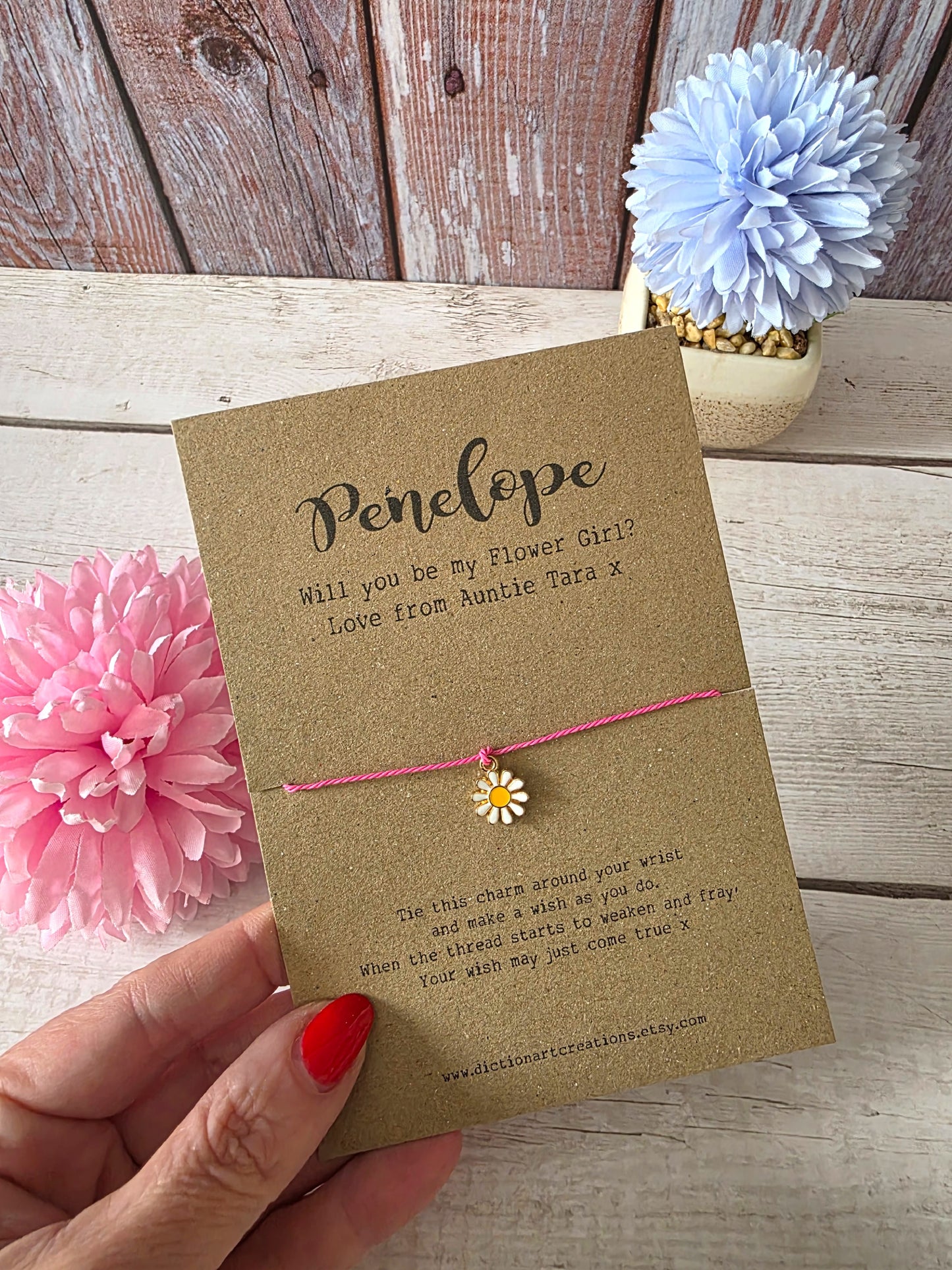 Flower Girl Wish Bracelet