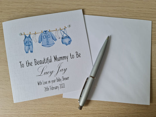 Personalised Baby Shower Card