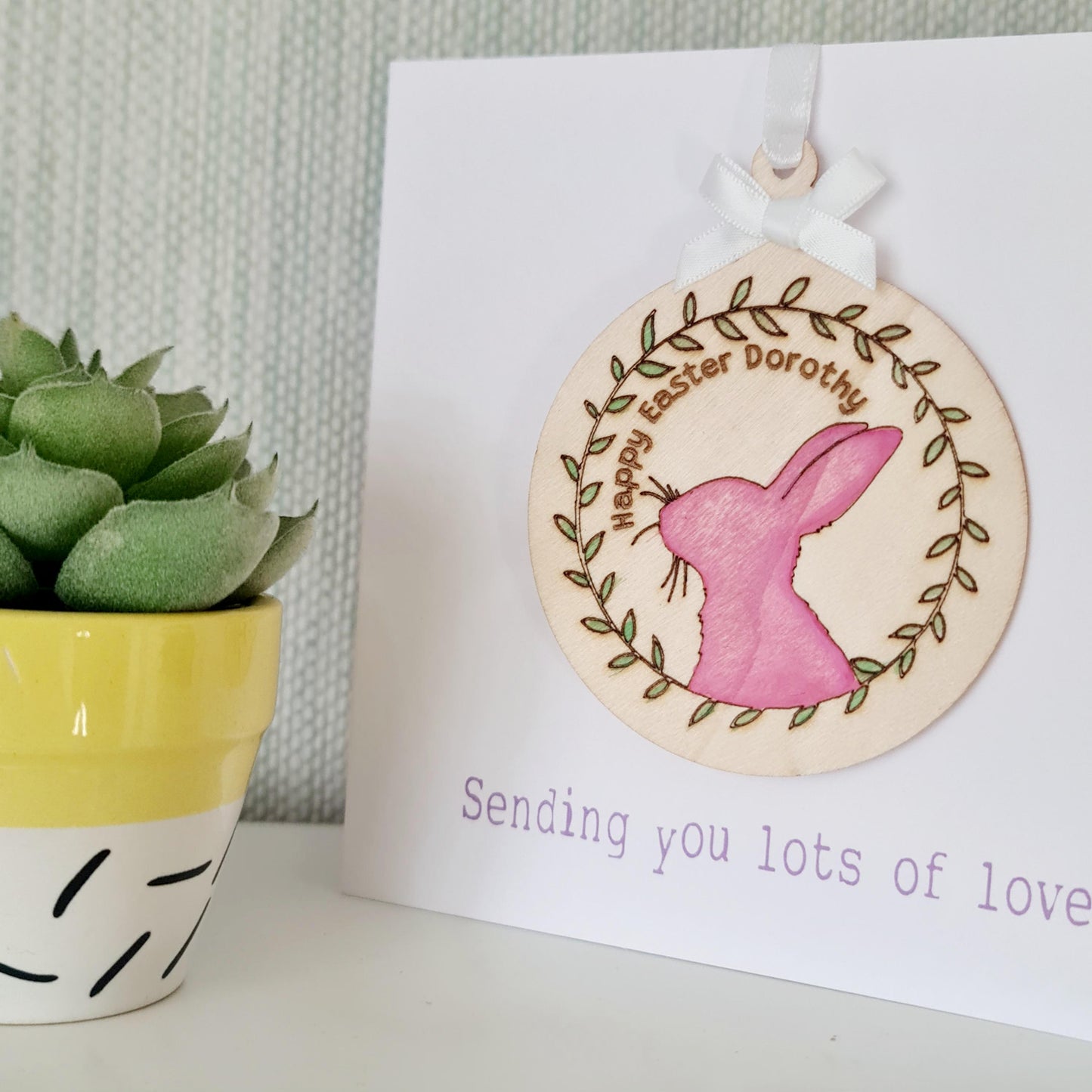 Personalised Easter Decoration Card