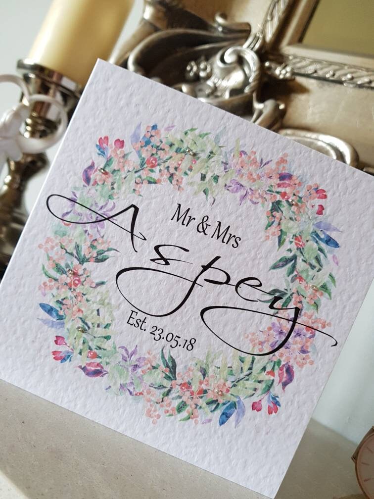 Personalised Wedding Card